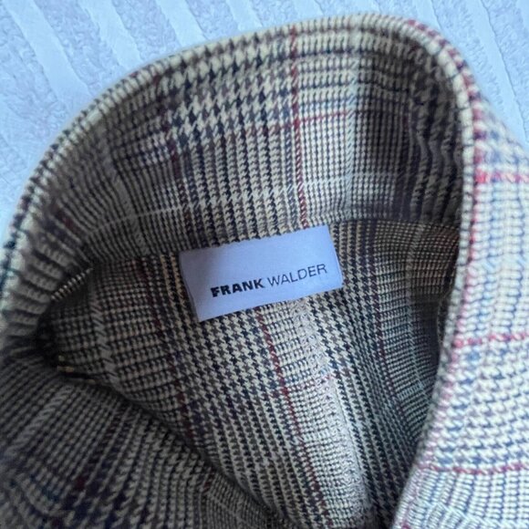 Vintage Frank Walder Women's Gray Houndstooth Plaid Jacket Four-Pockets Casual - Picture 3 of 9